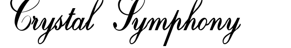 Crystal Symphony font preview